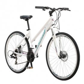 Schwinn DSB Hybrid Bicycle, 700c Wheels, 21 Speeds, Women's Frame, White