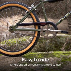 Netflix Stranger Things Lucas BMX Bike, 24-inch wheels, single speed, green