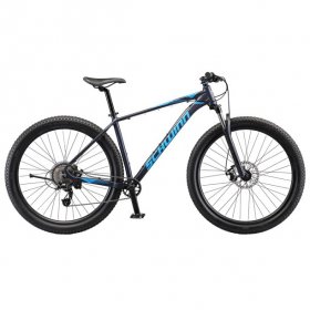 Schwinn Axum Mountain Bicycle, 8 Speeds, Large 19 In. Men's Style Frame, 29 In. Wheels, Black and Blue