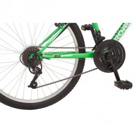 Roadmaster Granite Peak Mountain Bike, 24-inch wheels, Boys style, Green