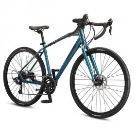 Mongoose Grit Adventure Road Bicycle, 14 speeds, 700c Wheels, Blue