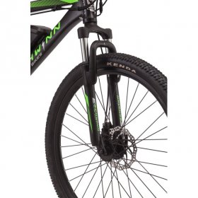 Schwinn Sidewinder electric mountain-style bicycle; 26-inch wheels, 21 speeds, black
