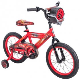 Huffy 16" Disney / Pixar Cars Lightning McQueen EZ Build Kids Bike with Sounds, Red