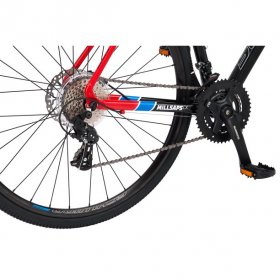 Schwinn Millsaps Road Bike, 700c wheels, 14 speeds, black / red, cyclocross