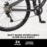 Mongoose XR-Pro Men's Mountain Bicycle, 29-inch Wheels, 24 Speeds, Black