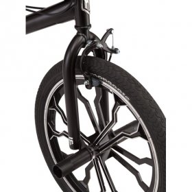 Mongoose Rebel kids BMX bike, 20-inch mag wheels, ages 7 - 13, black