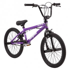 Mongoose Brawler BMX Freestyle Bike, 20" wheels, purple