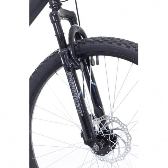 navy blue mountain bike