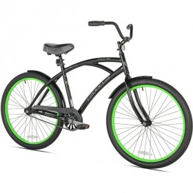 Kent 26" La Jolla Cruiser Men's Bike, Black/Green fast shipping new