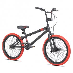 Kent Bicycle 20 In. Dread Boy's BMX Bike, Black and Red