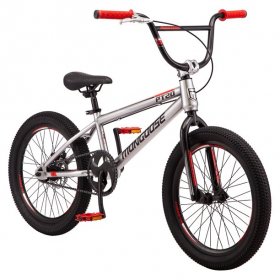 Mongoose PT20 Pump track, BMX bike, single speed, 20-inch wheels, silver