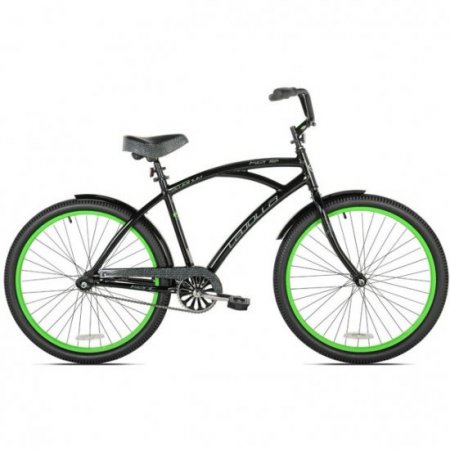 Kent 26" La Jolla Cruiser Men's Bike, Black/Green fast shipping new