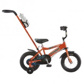Schwinn 12 In. Orange Grit Boys' Bike with Removable Push Handle