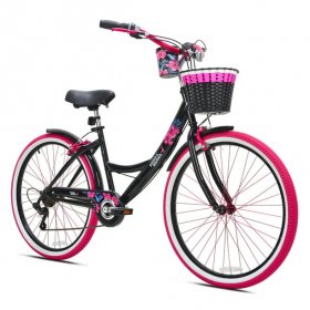 Susan G. Komen 26 In. Women's Cruiser Bike, Black and Pink