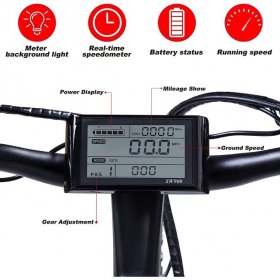 Ecotric 26 In. 36V 500W Electric Bicycle Mountain City Removable Battery High Speed Integrative